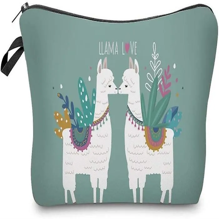 Water Resistant Cute Small Makeup Bag Nice Printing Cosmetic Bags Travelling C