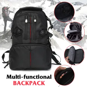 Waterproof Camera Lens Backpack Shoulder Bag Laptop Bag For DSLR 17" inch Laptop