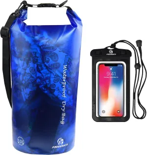 Waterproof Dry Bag - Lightweight Dry Sack with Seals and Waterproof Case - Float on Water - Keeps Gear Dry for Kayaking, Beach, Rafting, Boating, Hiking, Camping and Fishing