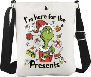 WCGXKO Christmas Movie Inspired Crossbody Bag Merry Christmas gift Aesthetic Monster Gift