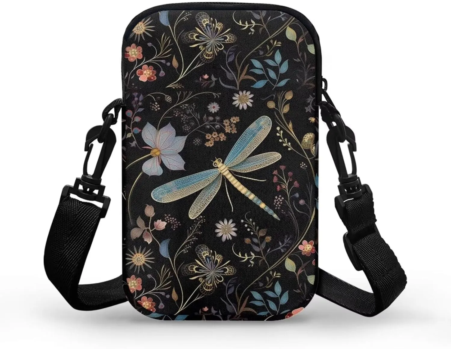 WELLFLYHOM Mini Crossbody Bag Phone Purses Wallet for Women Canvas Messenger Pouch