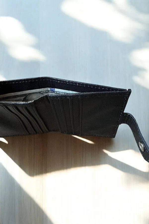 WESTERN BOOT STITCH BIFOLD LEATHER WALLET