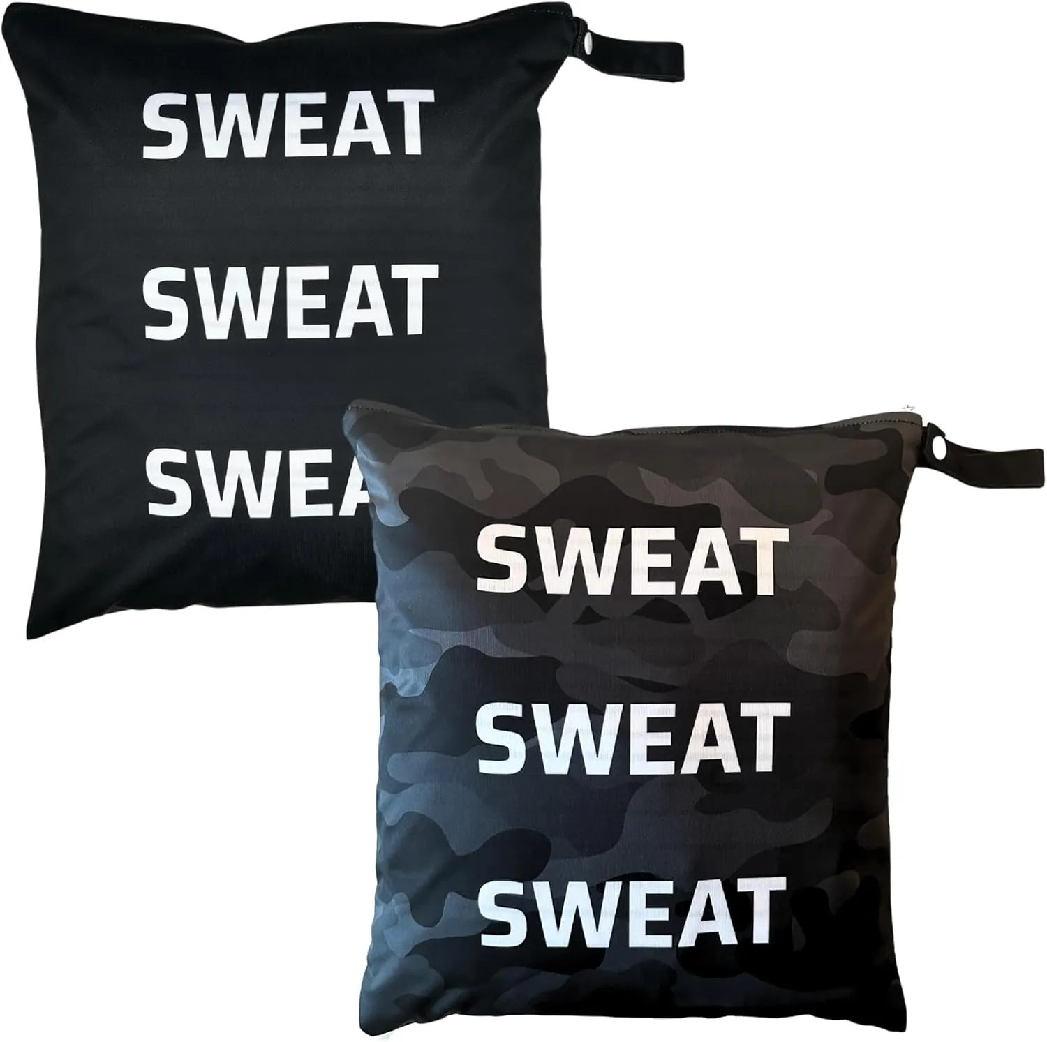 Wet Bags for Gym Clothes - Waterproof, Machine Washable Sweat Bags for Wet, Sweaty & Dirty Workout Gear - Smell Proof, Dry Bags for Sports, Travel, Yoga, Swimsuits & Towels - Small Gym Bag Organizer