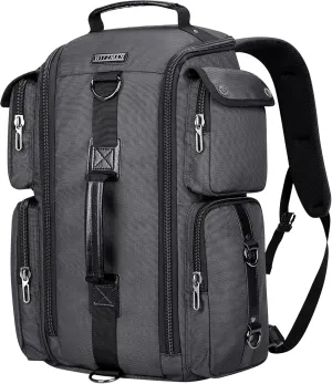 WITZMAN Travel Backpack for Men Carry On Backpack Duffel Bag Large Capacity Laptop Backpack 17 Inch (6695 Silvery Grey)