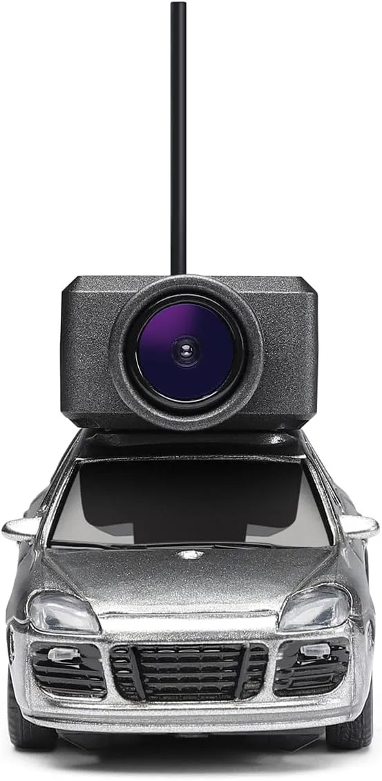 WL Mini RC Car with HD FPV Camera, 1/64 Remote Control Car FPV RC Drift Cars with LED Ambient Lights & Interactive Controls & 3-Speed Modes Gift for Adult (Grey)