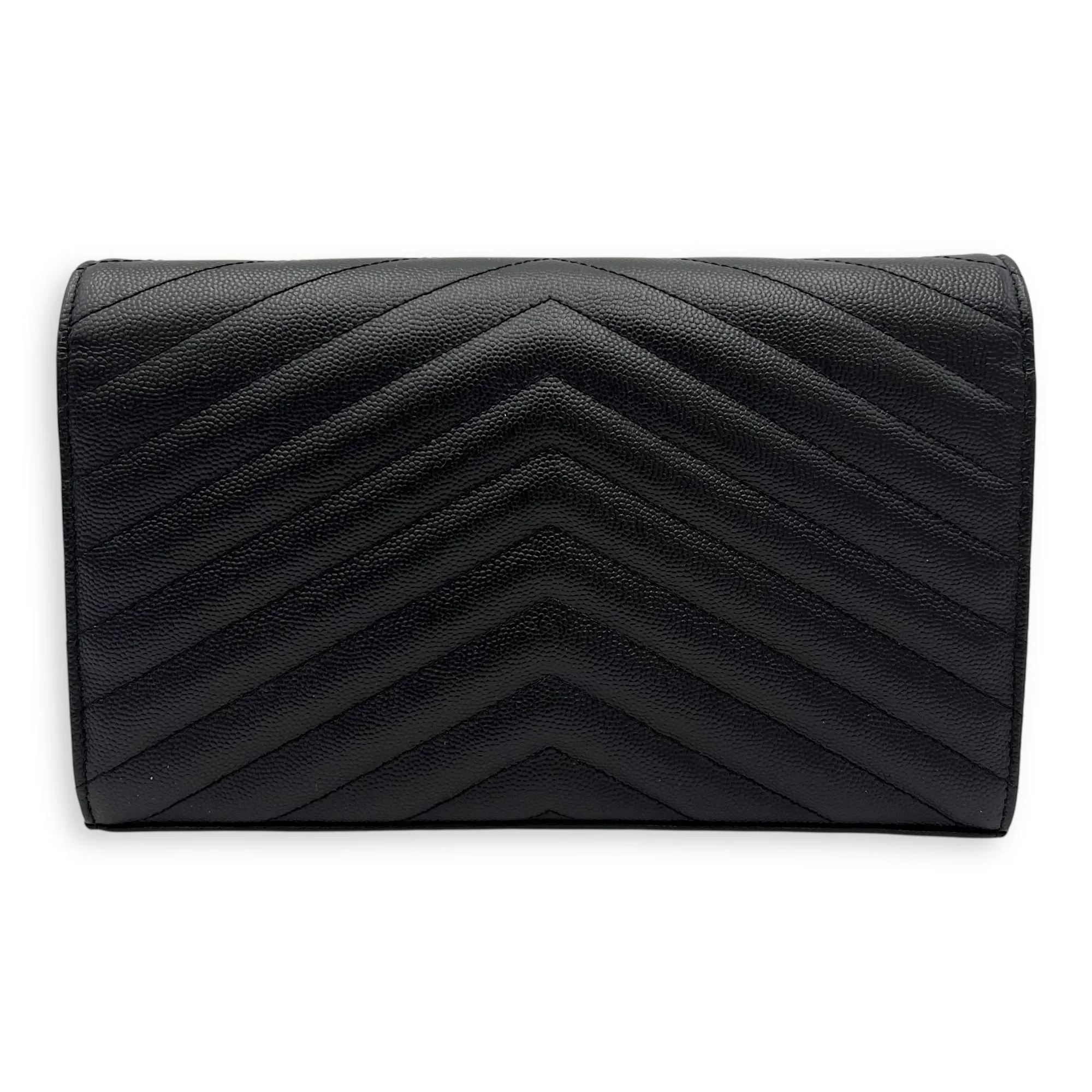 Woc Crossbody Bag Medium Black in Calfskin, Gold hardware