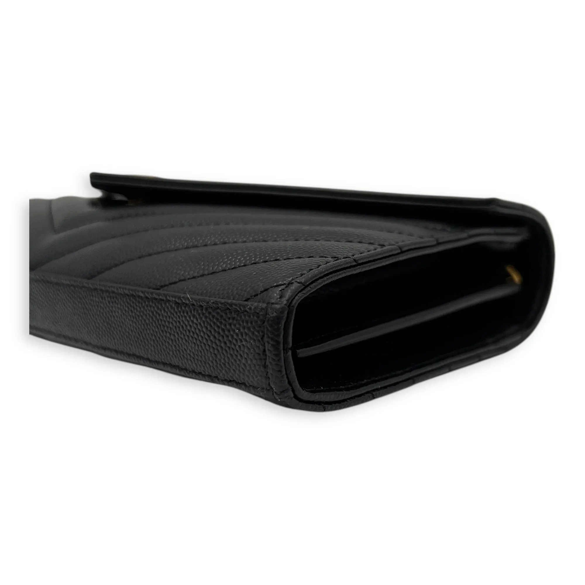 Woc Crossbody Bag Medium Black in Calfskin, Gold hardware