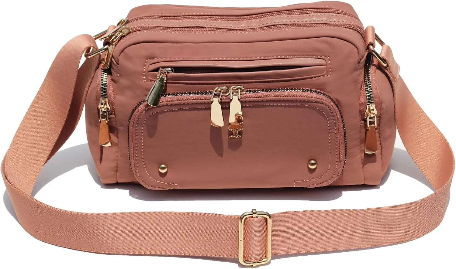 Women Fashion Tote Crossbody Handbags for Women Multi Pockets Shoulder Bag Nylon Travel Purse