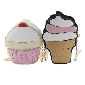 Women Funny Ice Cream Cake Bag