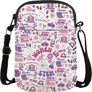 Women In Stem Crossbody Bag Feminist Scientist Gift Female Stem Teacher Gift Women Empowerment Gift