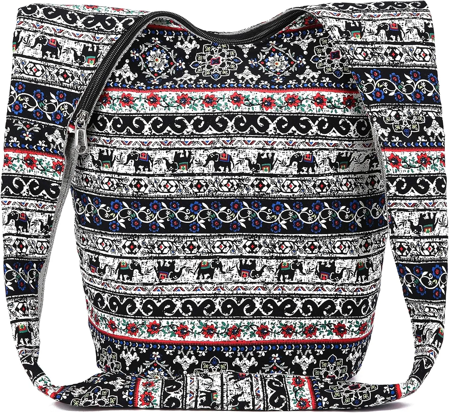 Women Shoulder Handbags Fashion canvas Hippie Crossbody Bags Bohemian Animal Prints Hobo Bags