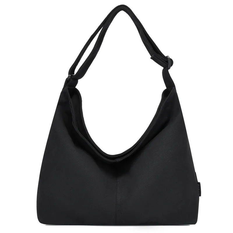 Women's Canvas White Cotton Cloth Fashionable Large Crossbody Bags