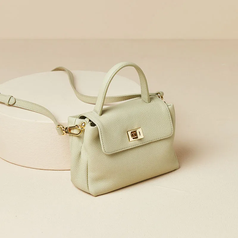 Women's Cell Leather First Layer Cowhide Portable Bags