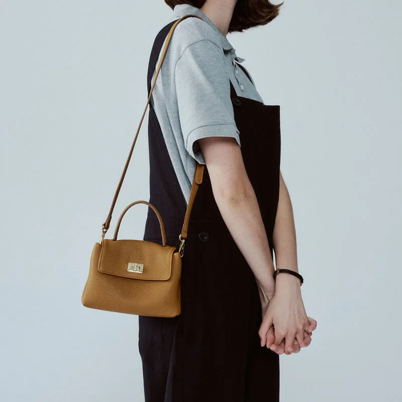 Women's Cell Leather First Layer Cowhide Portable Bags