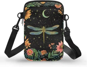 Women's Double Layer Shoulder Bag with Adjustable Strap Multi Zipper Pocket Crossbody Purse Satchel Clutch Handbag