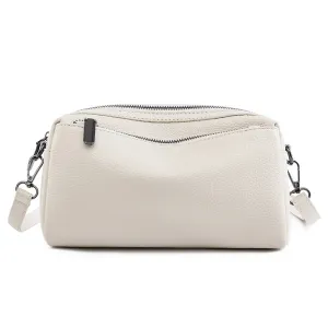 Women's Genuine Leather Simple First Layer Cowhide Crossbody Bags