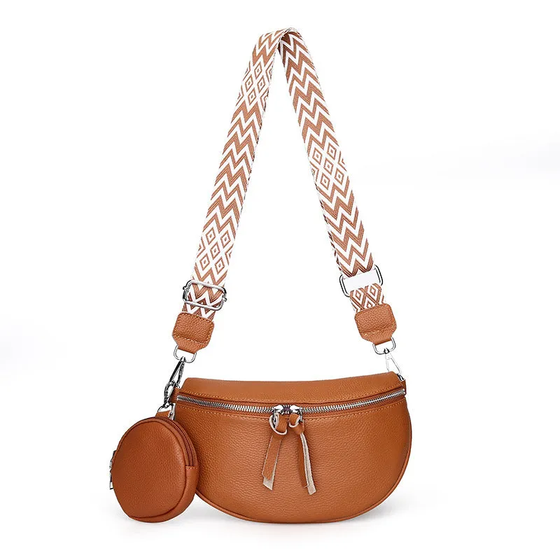 Women's Genuine Leather Trendy Fashion First Layer Shoulder Bags