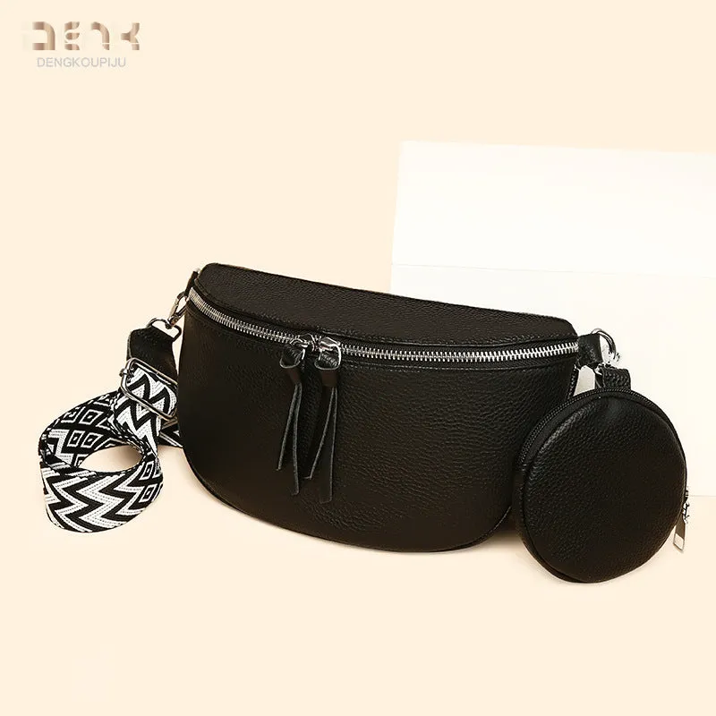 Women's Genuine Leather Trendy Fashion First Layer Shoulder Bags