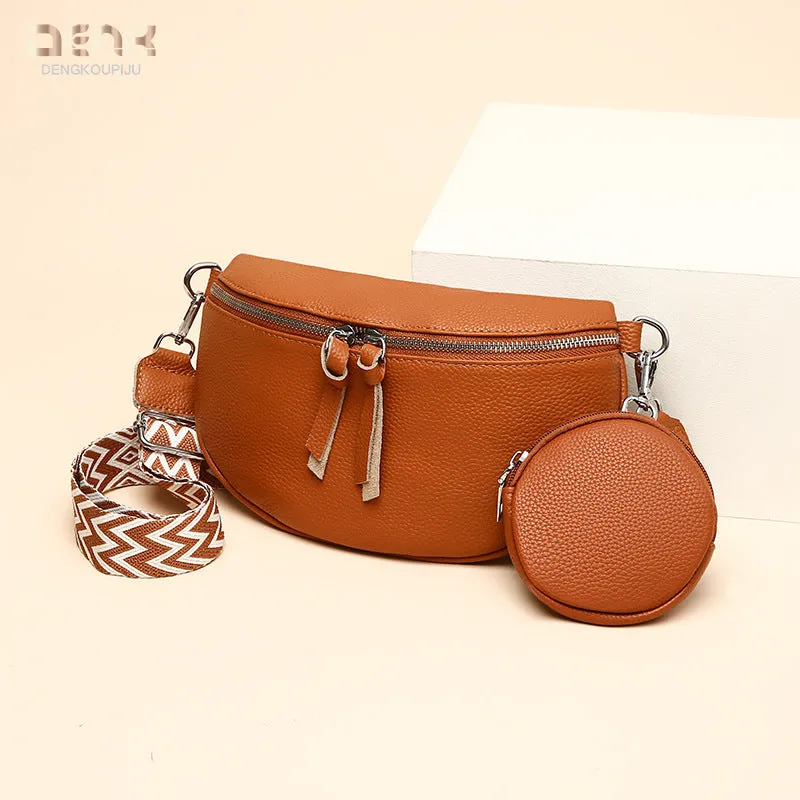 Women's Genuine Leather Trendy Fashion First Layer Shoulder Bags