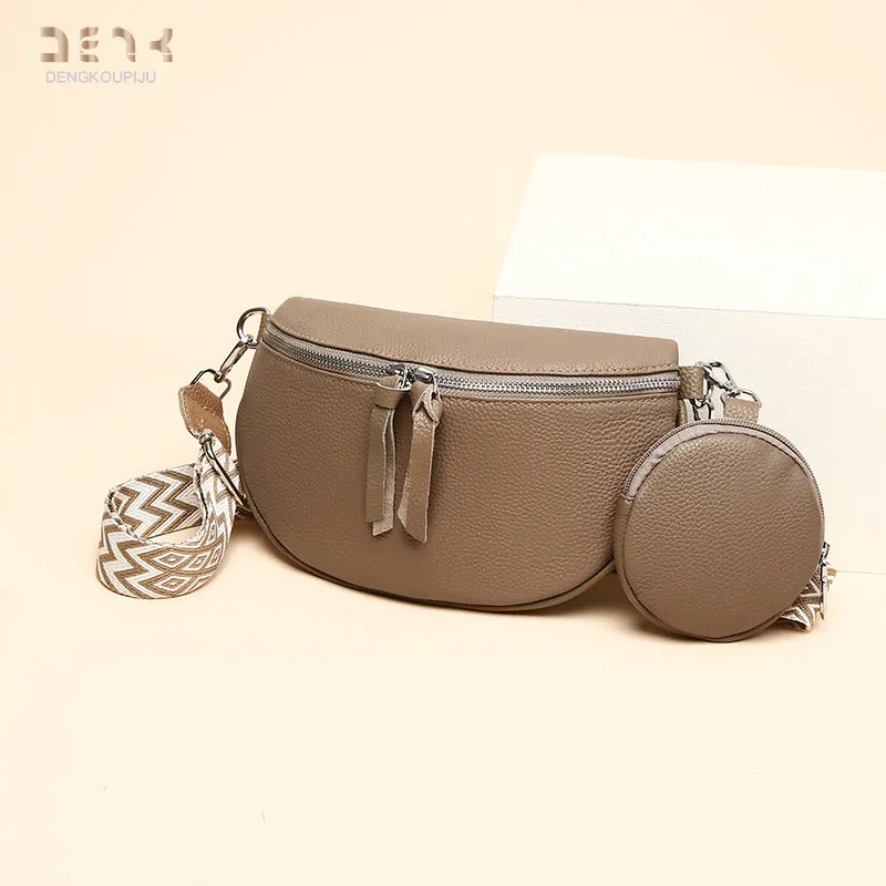 Women's Genuine Leather Trendy Fashion First Layer Shoulder Bags