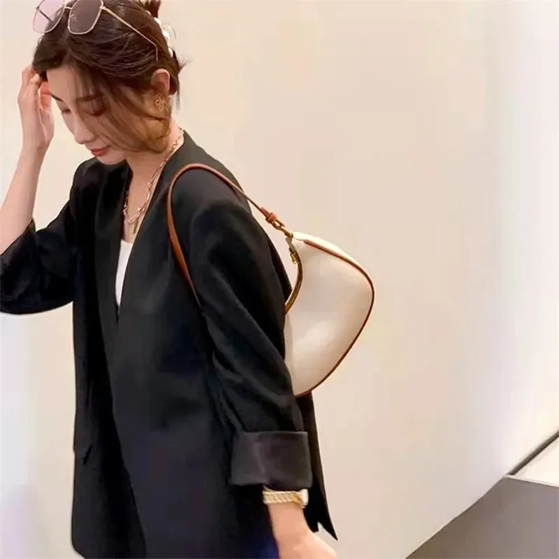Women's Luxury Designer Clutch Solid Color Leather Handbags