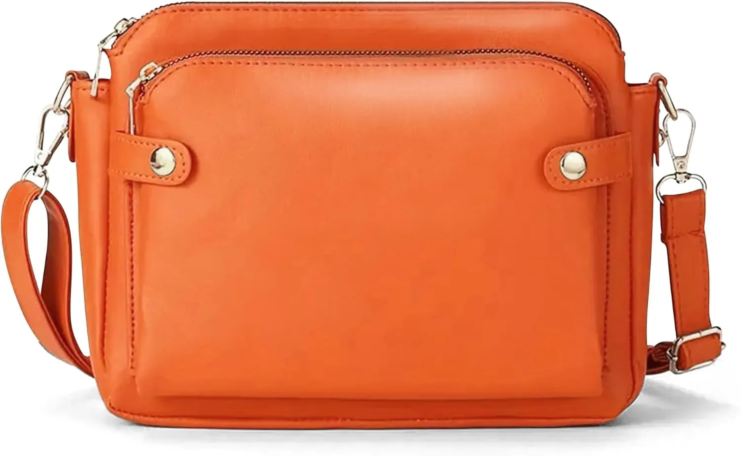 Women's PU Leather Three-Layer Crossbody Shoulder Bag - Stylish, Durable, Multi-Compartment Handbag for Everyday Use