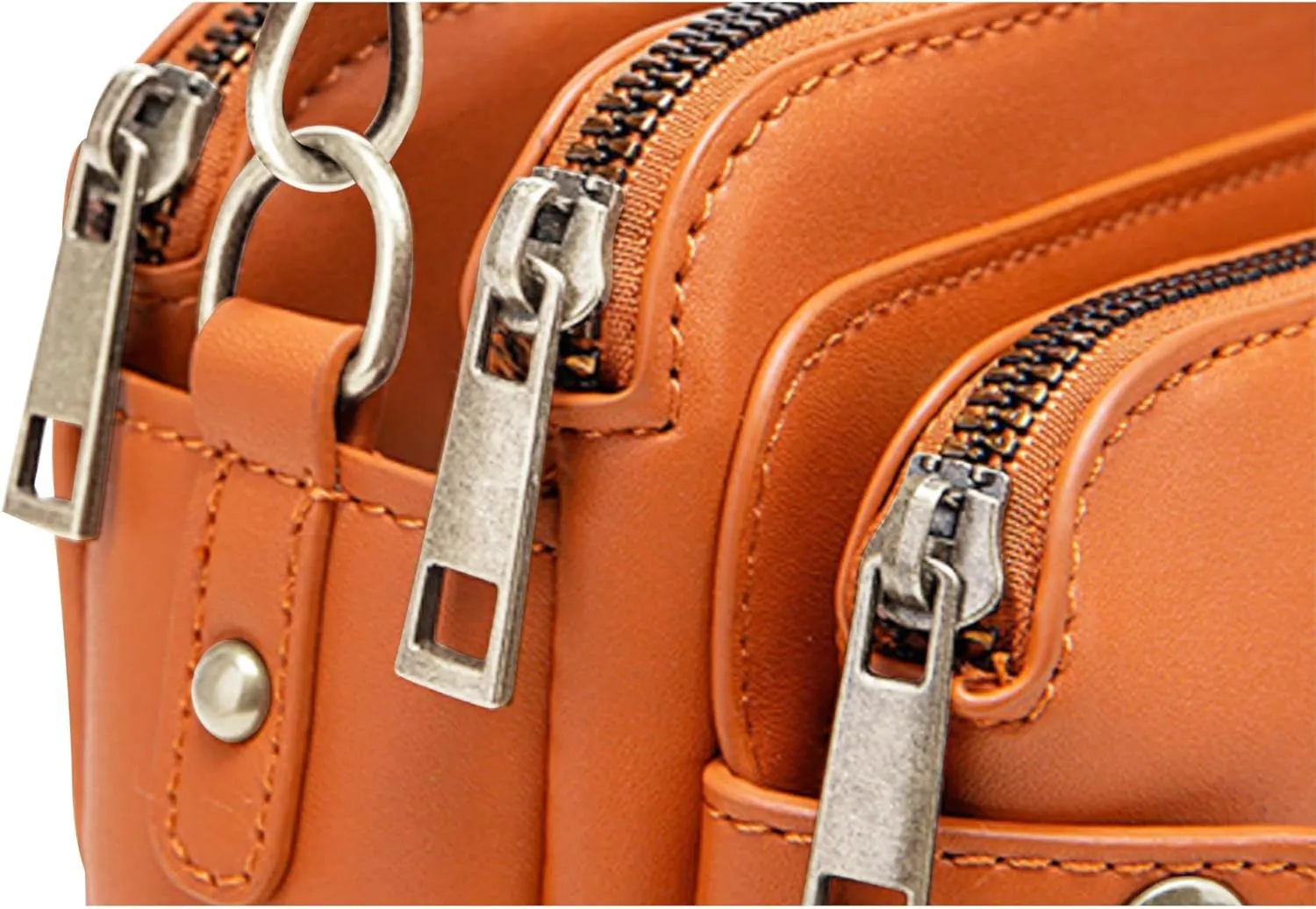 Women's PU Leather Three-Layer Crossbody Shoulder Bag - Stylish, Durable, Multi-Compartment Handbag for Everyday Use