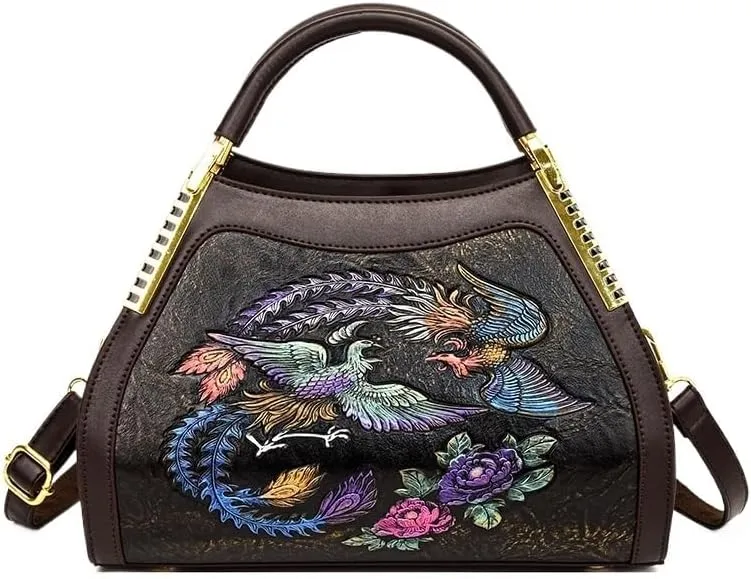Women's Retro Cultural and Traditional Chinese Style Single Shoulder Bag - Large Capacity Crossbody Bag