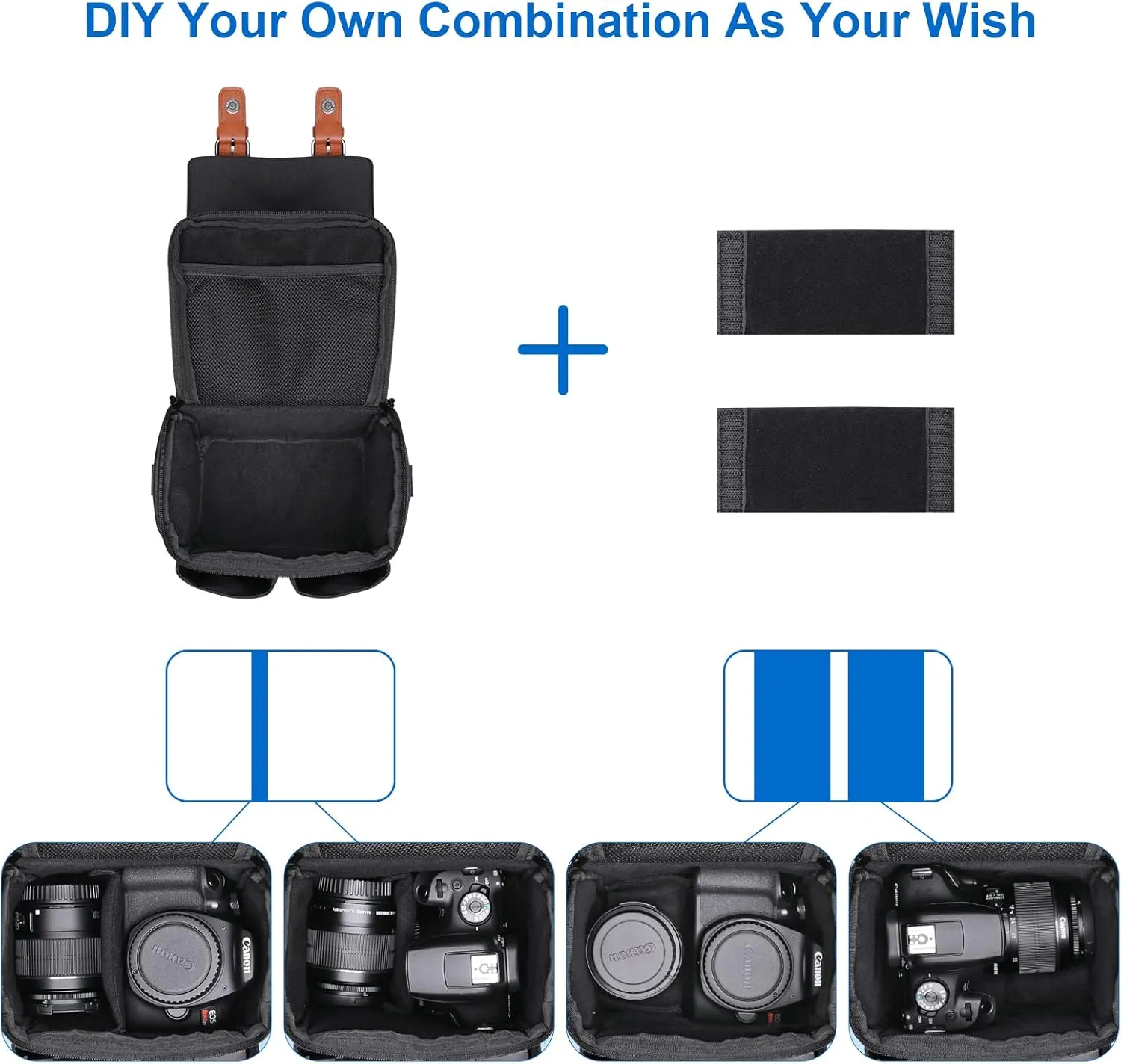 XANAD DSLR Camera Bag,SLR/Mirrorless Case for Sony/Canon/Nikon/Samsung/Olympus/Pentax/Panasonic,Fit Sony Alpha7R V / 7 IV/Alpha a6000 / a7 III ILCE7M3/B Mirrorless Interchangeable Lens Camera