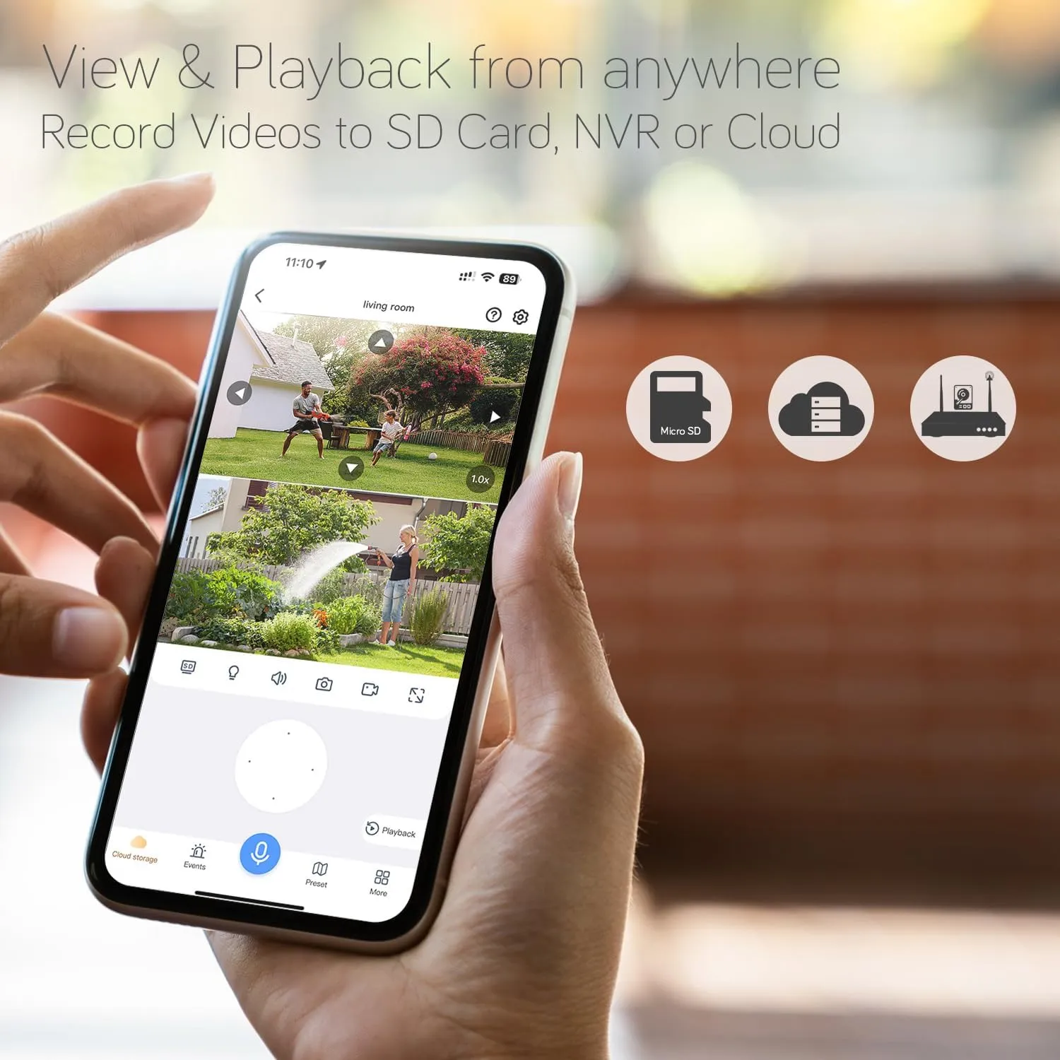 xmartO [WiFi 6 Dual-Lens Camera] 2-in-1 QHD WiFi Home Securirty Camera with AI Tracking, Pan Tilt Zoom, 5G/ 2.4G Dual Band, Bluetooth Easy Setup (Add-on CAM to NVR, Also Works Standalone)