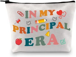 XYANFA Principal Gift In My Principal Era Principal Thank You Gifts Principal Survival kit Cosmetic Makeup Zipper Pocket Bag (IN MY PRINCIPAL ERA)