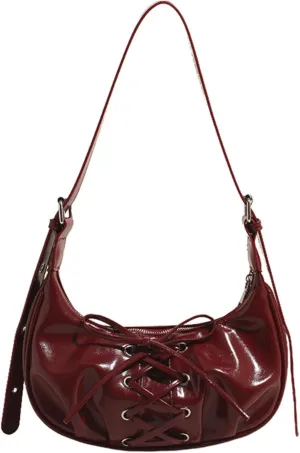 Y2k Purses Women Vegan Leather Shoulder Purse Cute Shoulder Bags Streetwear Vintage Coquette Belt Bag