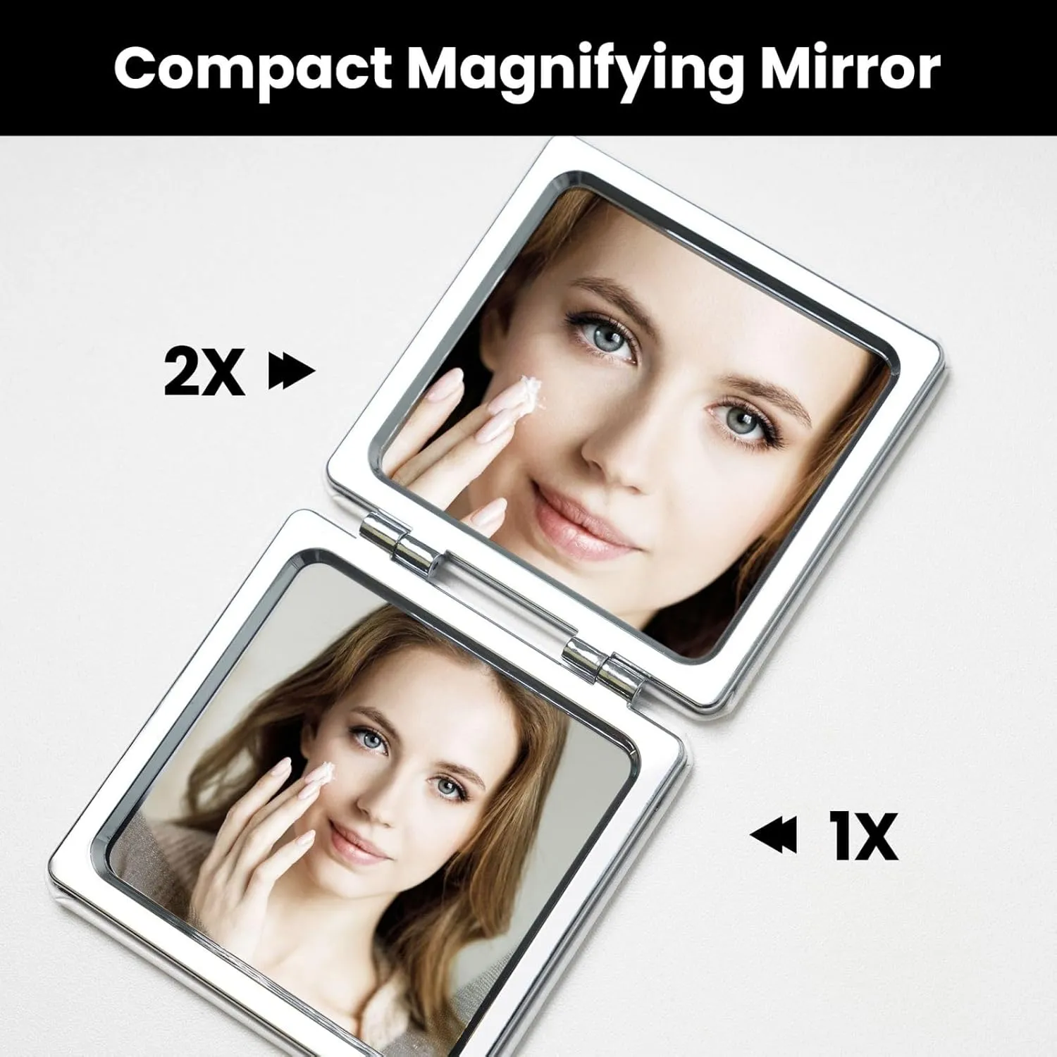 Yellow Sunflowers Portable Pocket Cosmetic Mirror-Compact and Light, It is A Necessary Thing to Go Out for Beauty and Makeup