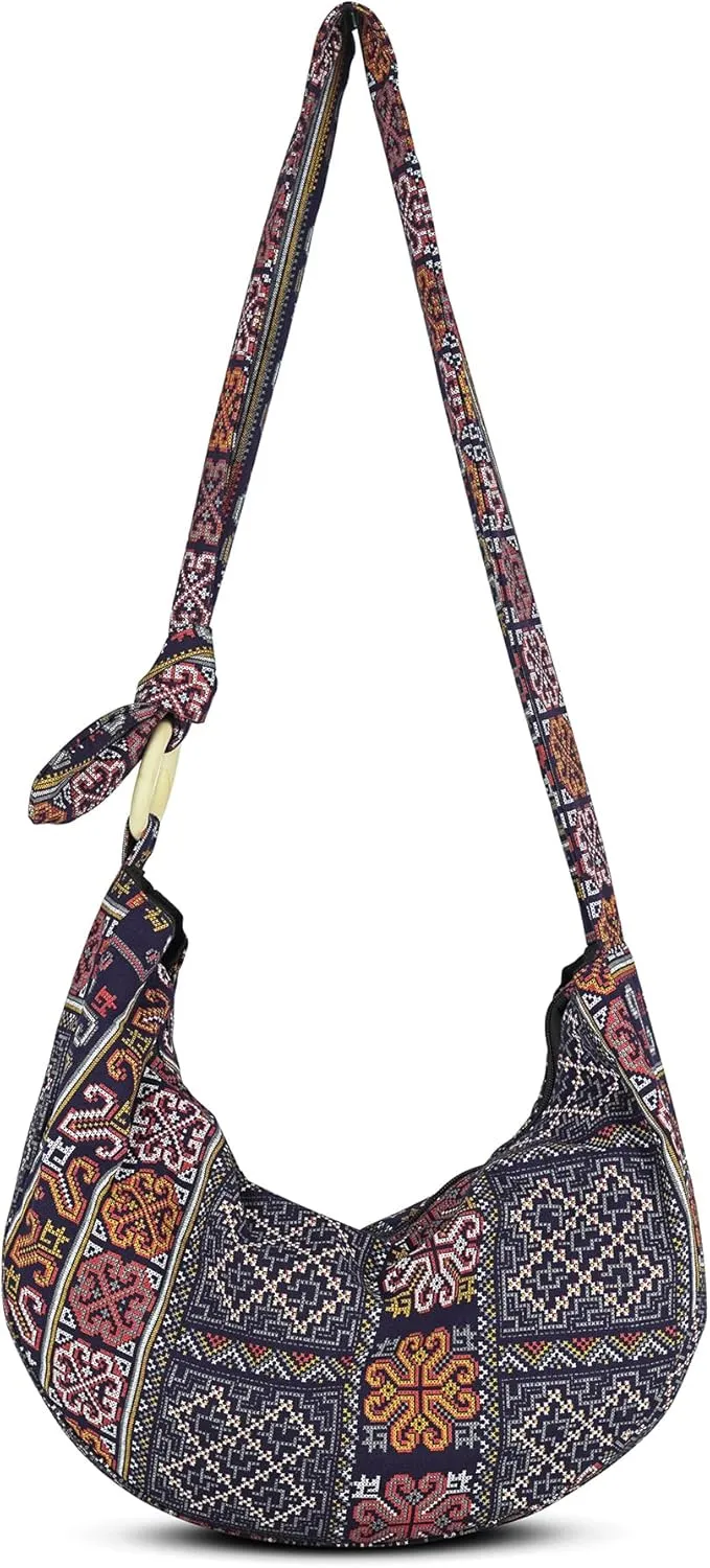 YOUR COZY Women's Crossbody Handbags Hippie bag Hobo Bags for Women Shoulder Sling Bag Hippie Tote Bag Hippie Purse