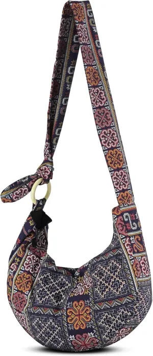 YOUR COZY Women's Crossbody Handbags Hippie bag Hobo Bags for Women Shoulder Sling Bag Hippie Tote Bag Hippie Purse