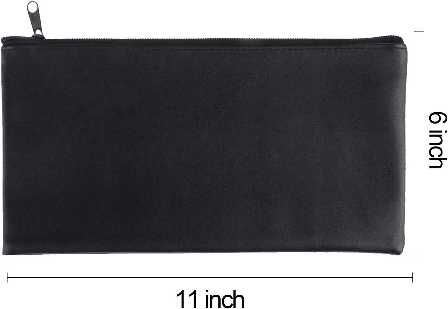 Zipper Bank Bags, 4 Pack PU Leather Cash & Coin Pouch with Zipper (4 Colors)