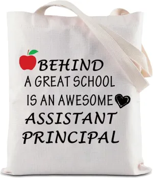 ZJXHPO Assistant Principal Tote Bag Assistant Principal Appreciation Gift Assistant Principal End of Years Gift (AS-Principal C Bag)